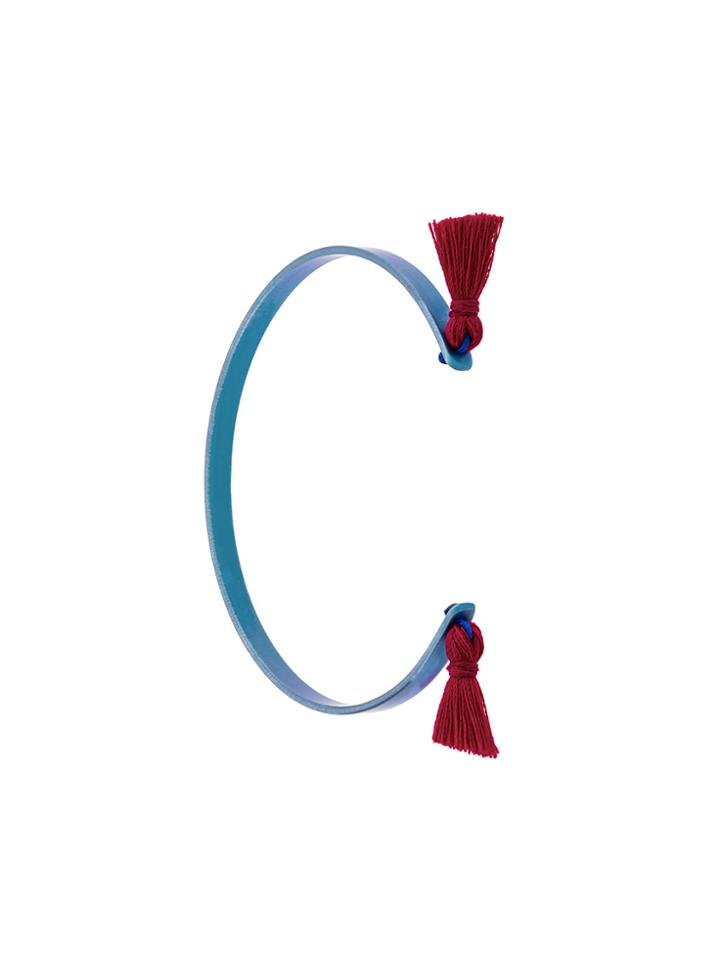 Eye M By Ileana Makri Summer Titan Tassel Cuff - Blue