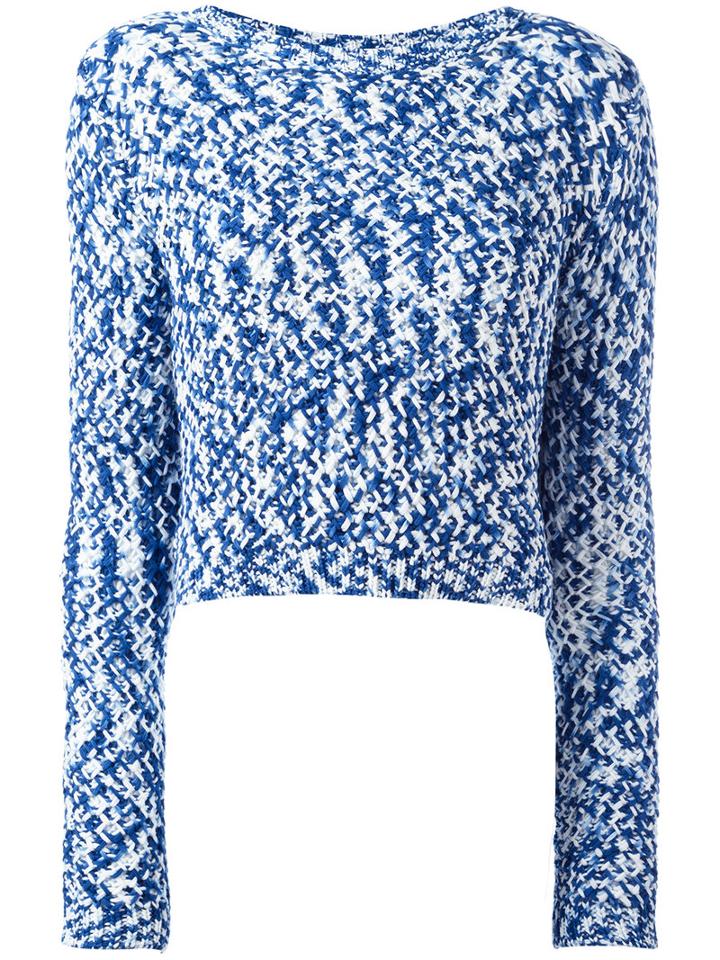 Dondup Chunky Knit Jumper, Women's, Size: Small, Blue, Cotton