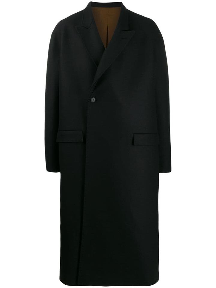 Haider Ackermann Long Length Single-breasted Coat - Black