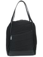 Pleats Please By Issey Miyake Double Handled Pleated Tote, Women's, Black