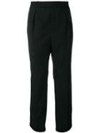 Saint Laurent Tailored Cropped Trousers - Black