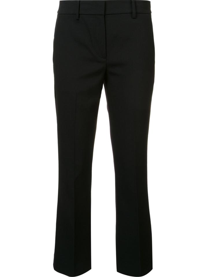 Helmut Lang Cropped Tailored Trousers - Black