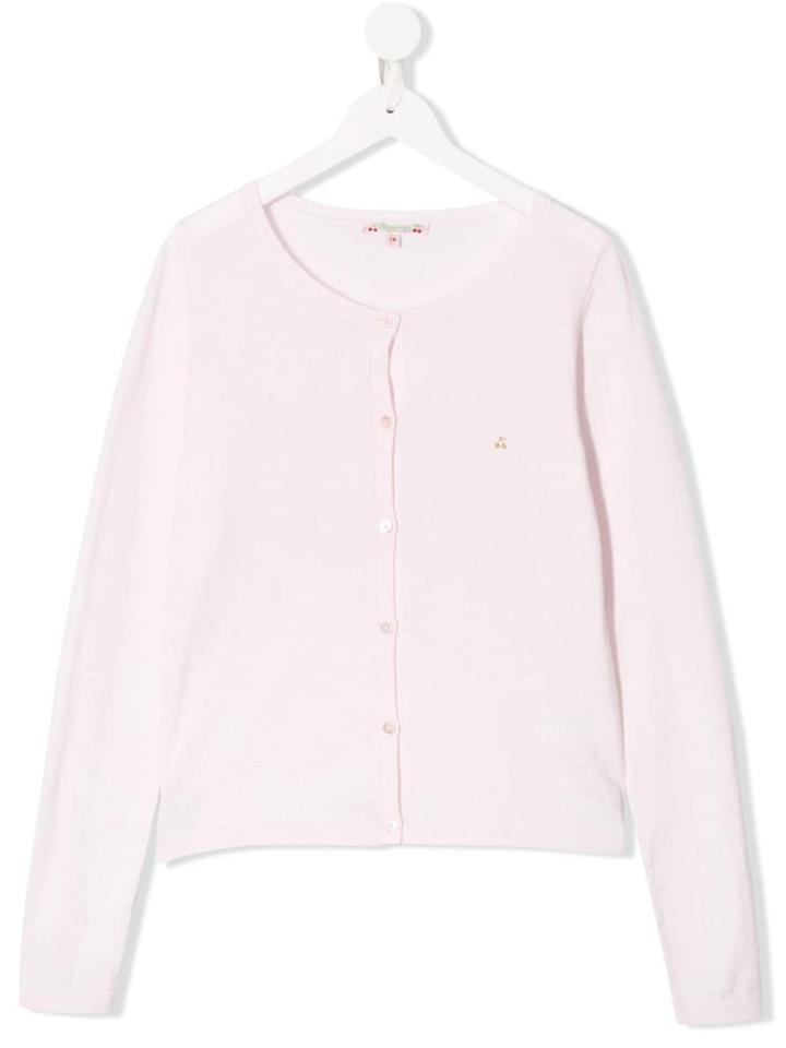 Bonpoint Button Up Cardigan - Pink