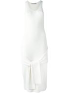Dusan Front Tie Detail Dress, Women's, Size: Xs, Nude/neutrals, Silk/cotton/cashmere