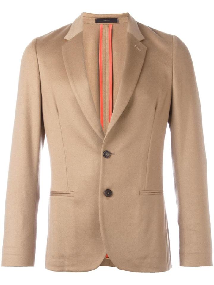 Paul Smith Welt Pocket Blazer, Men's, Size: 48, Nude/neutrals, Cashmere/cupro