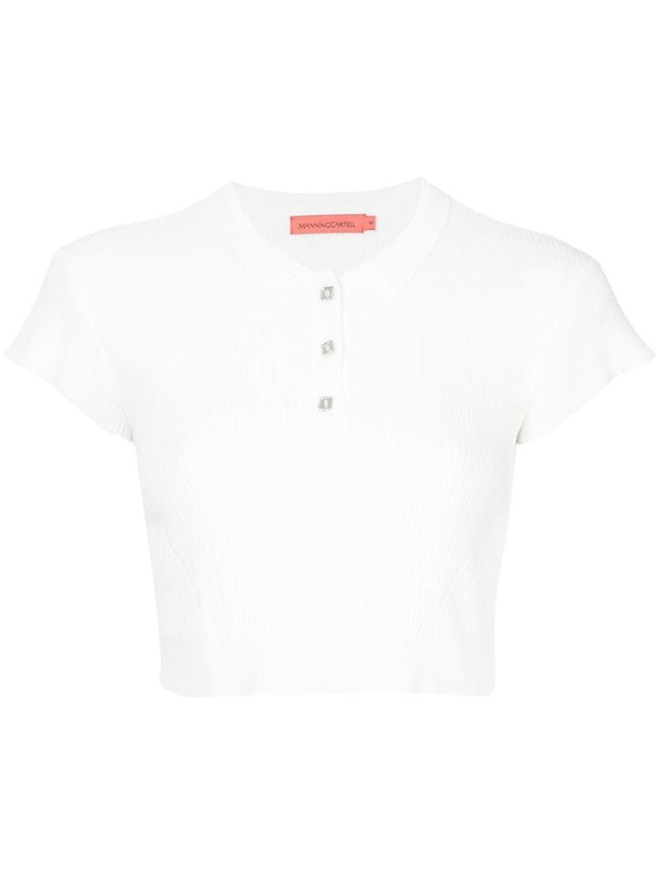 Manning Cartell Sublime Knitted Crop Top - White