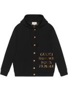 Gucci Hooded Sweatshirt With Patch - Black