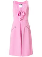 Moschino Bow Tie Bustier Dress - Pink & Purple