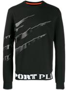 Plein Sport Scratch Print Sweatshirt - Black