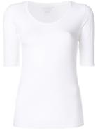 Majestic Filatures Cropped Sleeves T-shirt - White
