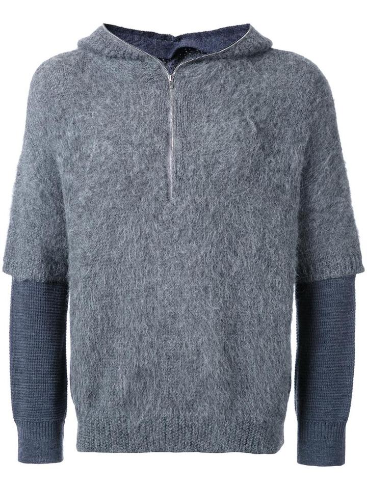 Ones Stroke Hooded Jumper, Men's, Size: Small, Grey, Alpaca