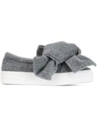 Joshua Sanders Oversized Bow Slip-on Sneakers