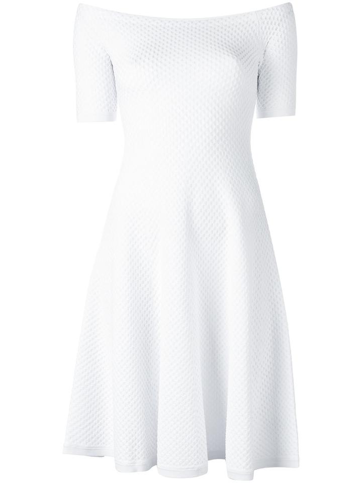 Michael Kors Off Shoulder Dress, Women's, Size: Xs, White, Viscose/nylon