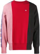 Champion Block Stripe Sweatshirt - Red