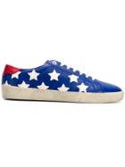 Saint Laurent Star Patch Sneakers - Blue