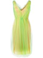 Prada Tulle Overlay Dress - Green