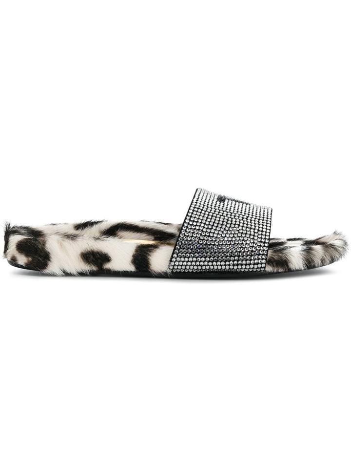 Tom Ford Embellished Tf Slides - Black