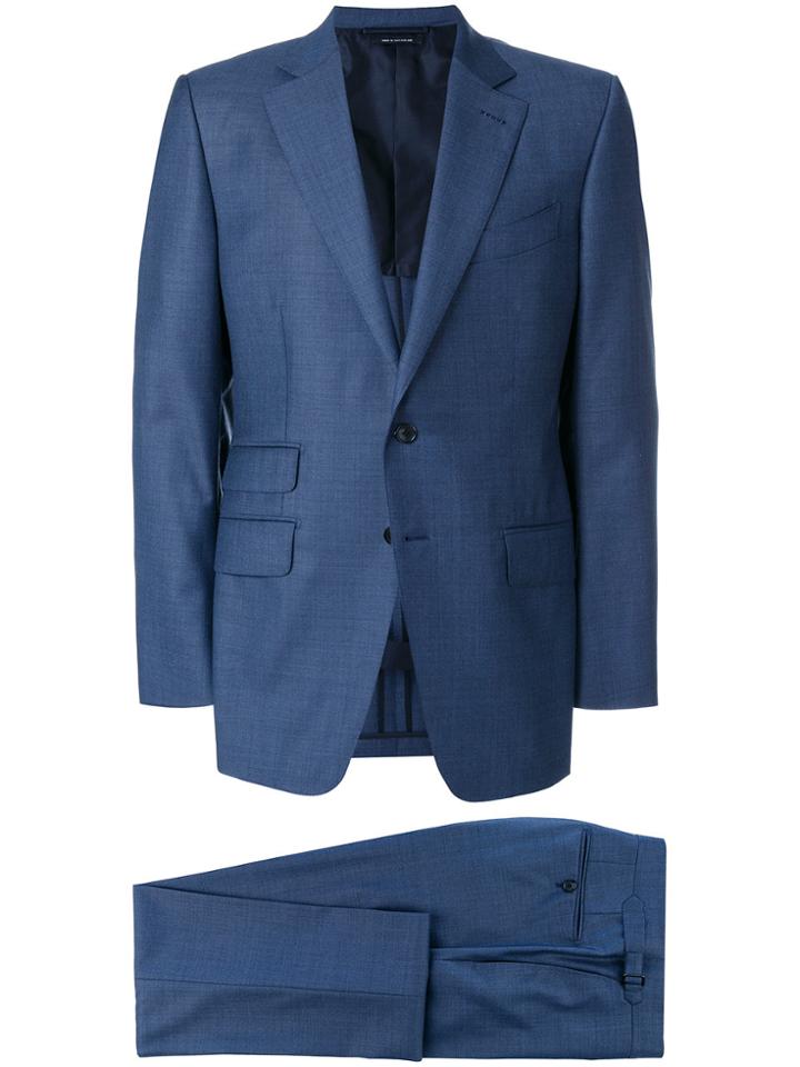Tom Ford Sharkskin Slim Suit - Blue