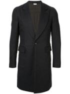 Comme Des Garçons Pre-owned Metallic Stripe Cut Out Jacket - Blue