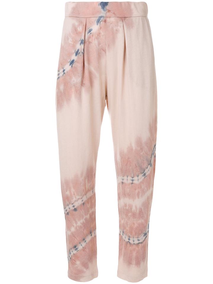 Raquel Allegra Tie Dye Sweatpants - Nude & Neutrals