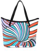 Emilio Pucci Shell Print Twist Tote - Purple