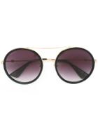 Gucci Eyewear Round Frame Metal Sunglasses - Black