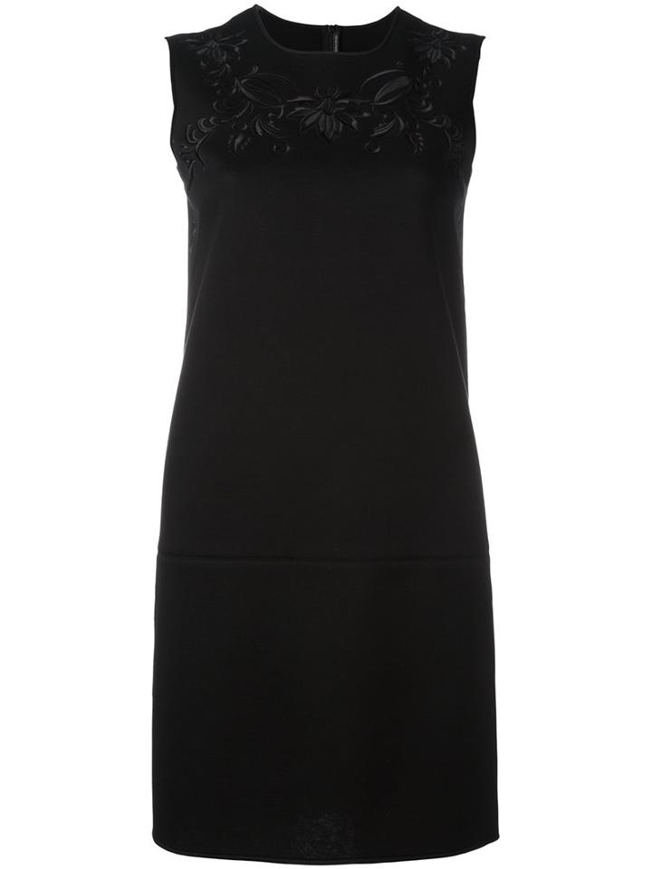 Ermanno Scervino Embroidered Collar Dress, Women's, Size: 44, Black, Viscose