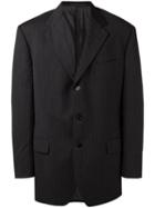 Romeo Gigli Vintage Striped Jacket, Men's, Size: 50, Grey