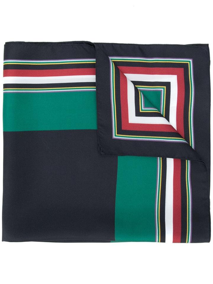 Tommy Hilfiger Striped Edge Scarf - Blue