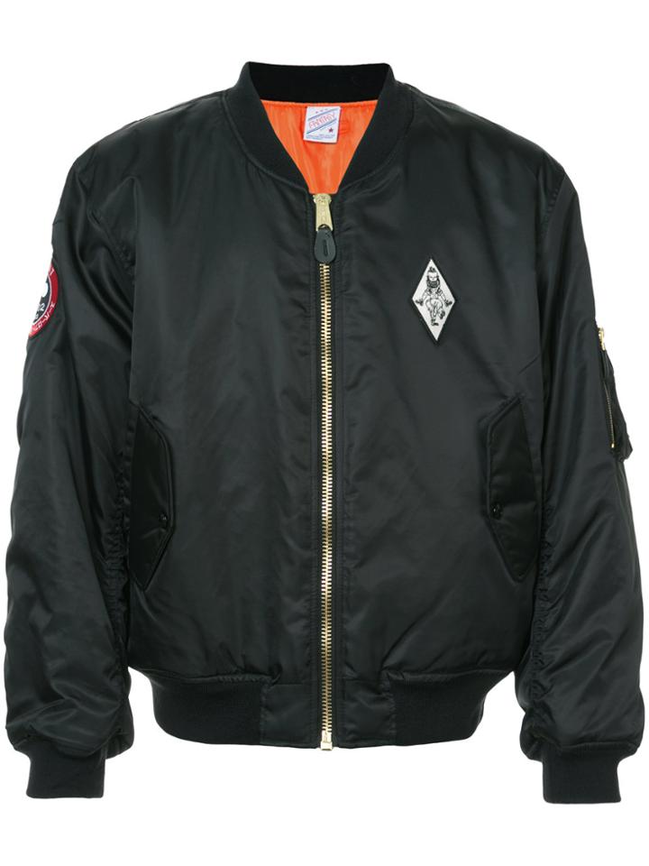 Yang Li Reversible Bomber Jacket - Black