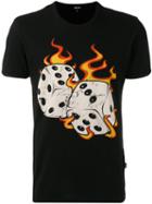 Just Cavalli Graphic Print T-shirt, Men's, Size: Medium, Black, Cotton