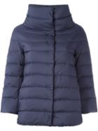 Herno Puffer Jacket, Women's, Size: 44, Blue, Polyamide/polyurethane/goose Down