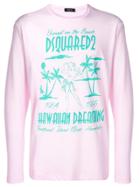 Dsquared2 Hawaiian Dreaming Print T-shirt - Pink