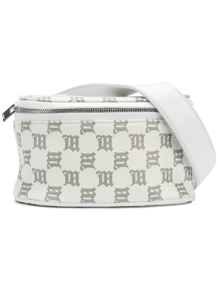 Misbhv Logo Print Belt Bag - White