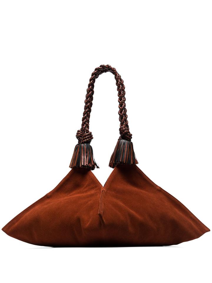 Ulla Johnson Adalia Shoulder Bag - Rust Suede