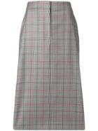Calvin Klein 205w39nyc Checked Pencil Skirt - Grey