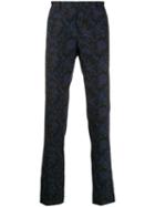 Etro Paisley Print Slim-fit Trousers - Blue