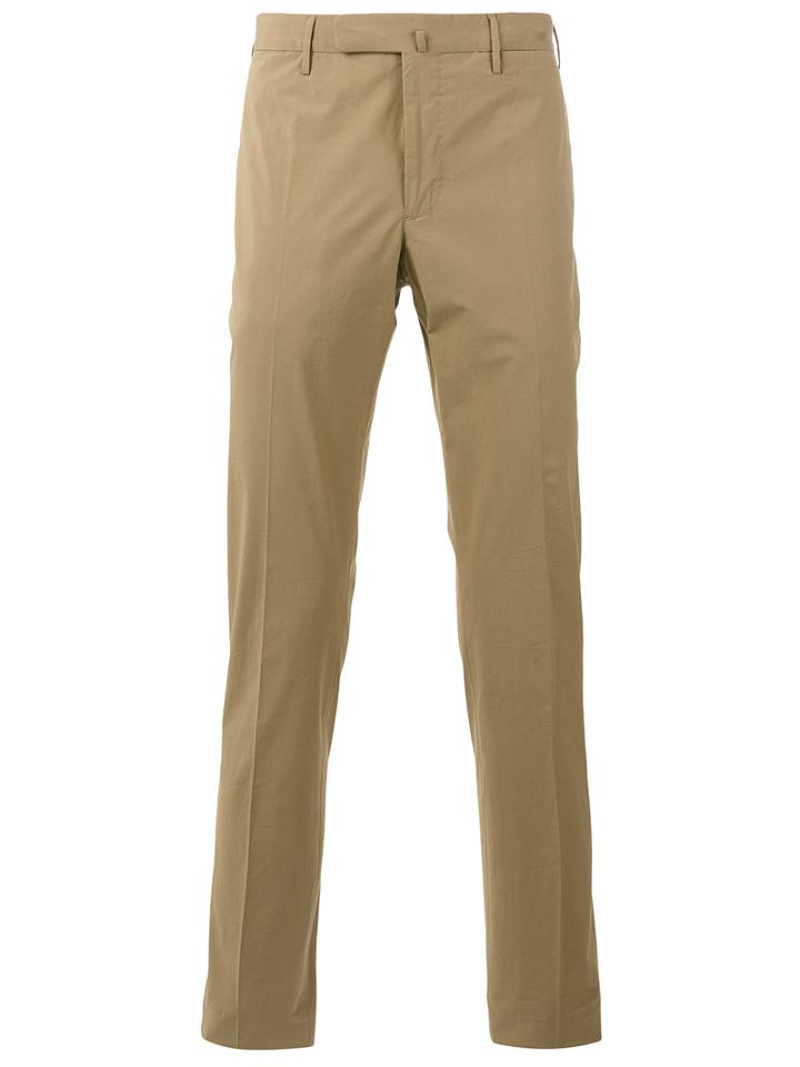 Incotex Plain Chinos, Men's, Size: 48, Nude/neutrals, Cotton/spandex/elastane
