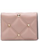 Valentino Valentio Garavani Candystud French Flap Wallet - Neutrals