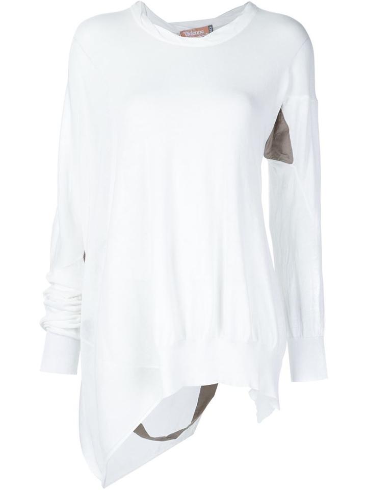 Vivienne Westwood Gold Label Squiggle Top, Women's, Size: L/xl, White, Cotton