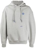 Ader Error Stone Logo Hoody - Grey