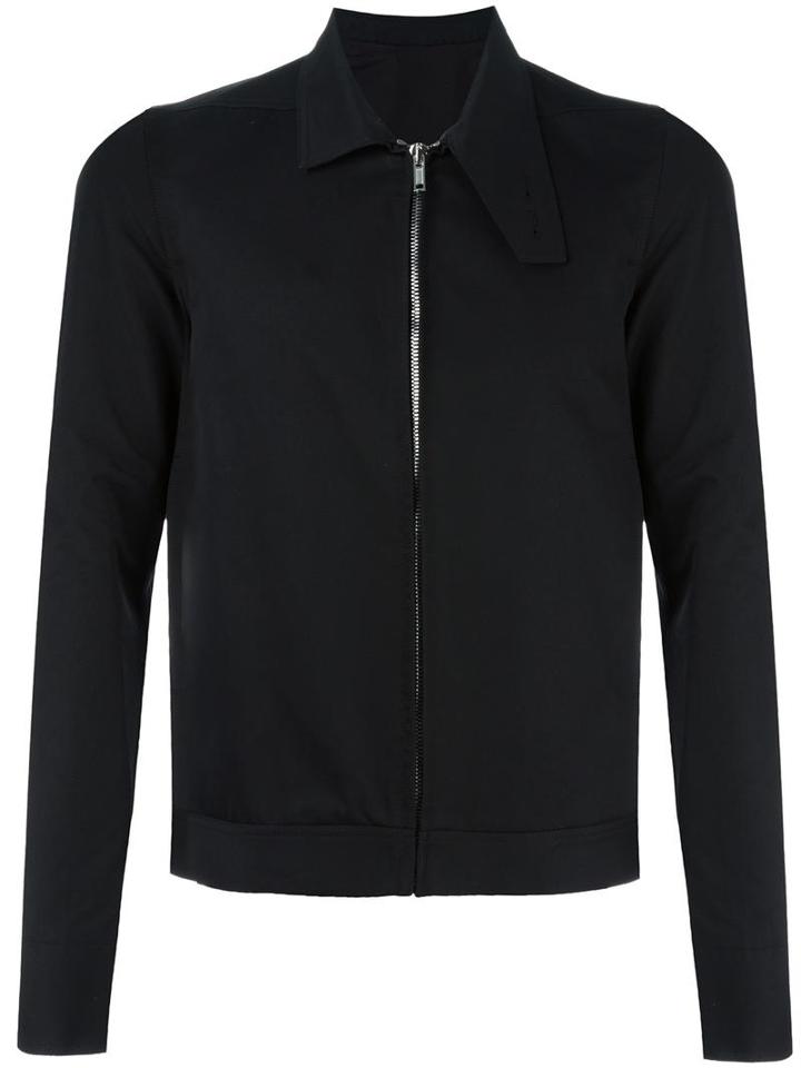 Rick Owens Oblong Collar Jacket, Men's, Size: 48, Black, Cotton/cupro