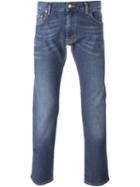 Z Zegna Straight Leg Jeans, Men's, Size: 40, Blue, Cotton/spandex/elastane