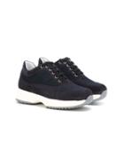 Hogan Kids Interactive Sneakers, Boy's, Size: 32, Blue