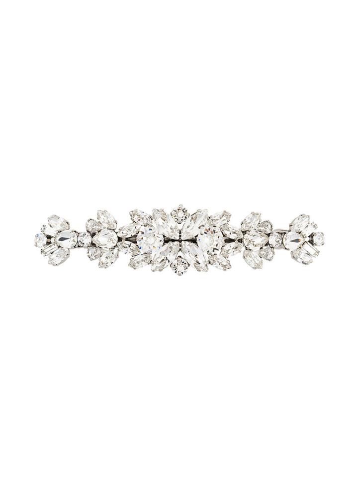 Dolce & Gabbana Crystal Hair Clip, Women's, Grey, Crystal/brass