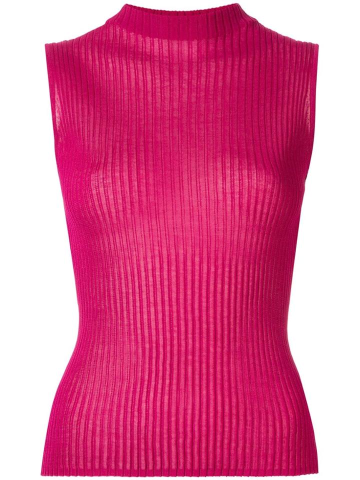 Ballsey High Neck Sleeveless Top - Purple