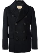 Burberry Double Breasted Blazer, Men's, Size: 48, Blue, Virgin Wool/cashmere/acetate/viscose