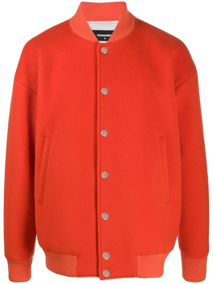 Dsquared2 Oversized Bomber Jacket - Orange