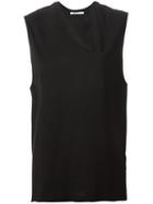 T By Alexander Wang Boxy Tank Top, Women's, Size: S, Black, Cotton