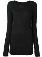 Rundholz Round Neck Longsleeved Blouse, Women's, Size: Xl, Black, Polyester/wool